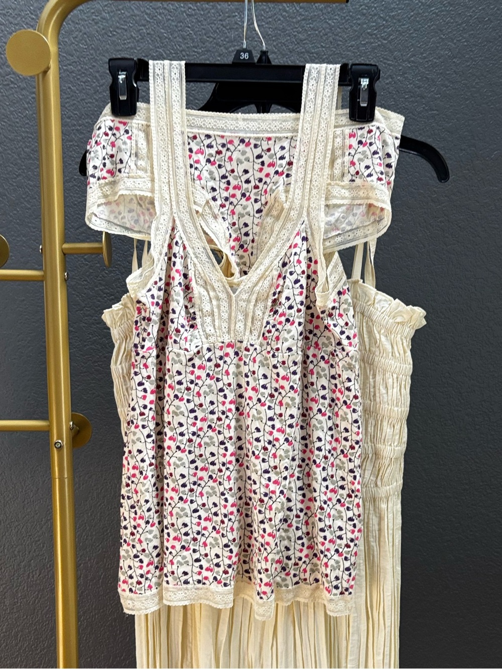 Eberjey ⚜️Anthropologie⚜️Camisole & low-rise boy short set, Soft! w/ lace-trim